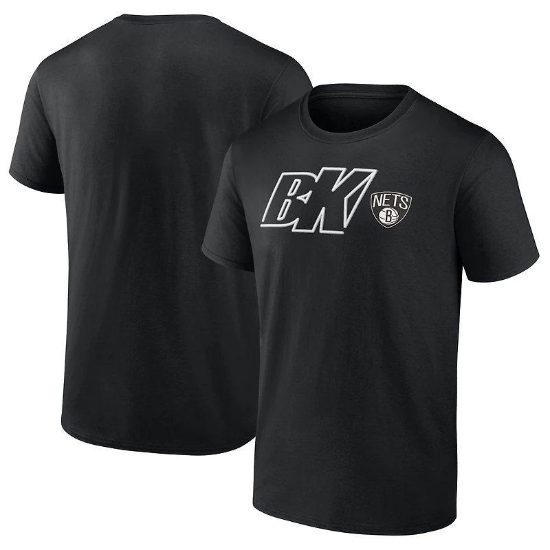 Men's Black Brooklyn Nets Full Court Press T-Shirt