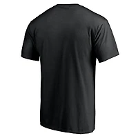 T-shirt noir pour homme avec mascotte des Brooklyn Nets de minuit