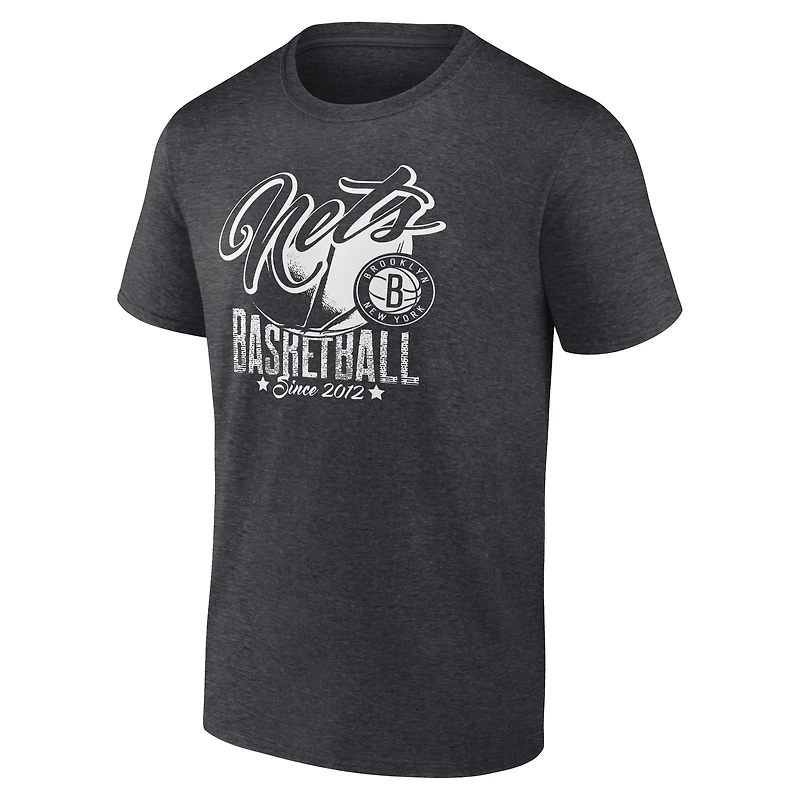 Men's  Charcoal Brooklyn Nets Winner T-Shirt