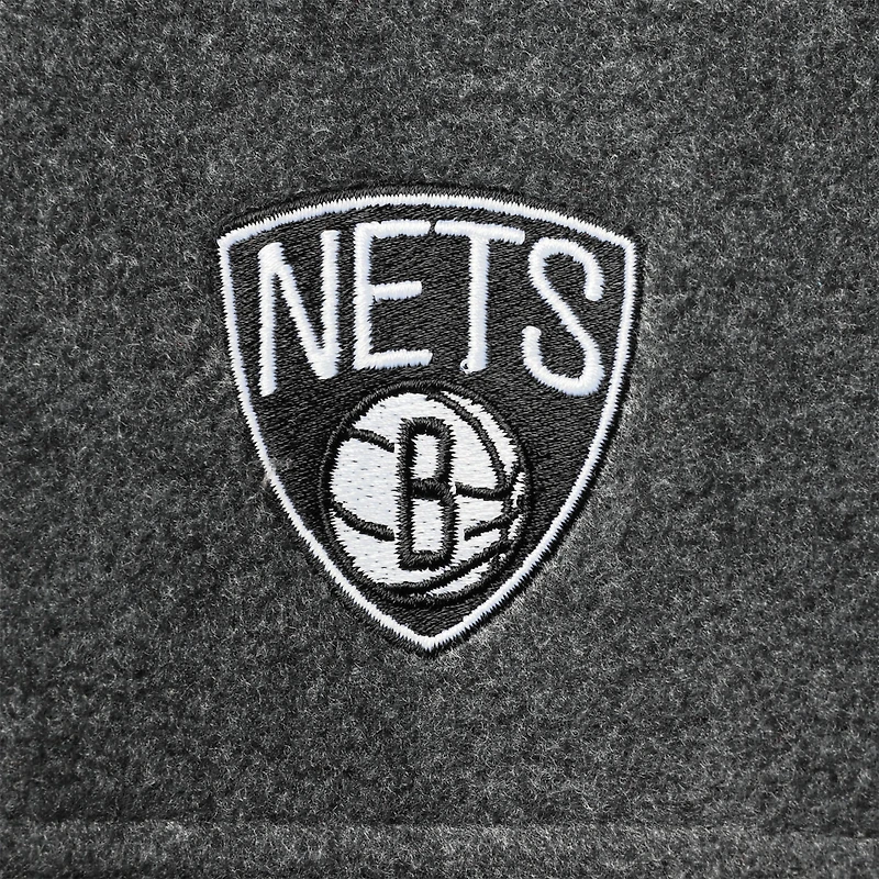 Men's Columbia Brooklyn Nets Heathered Charcoal Flanker Full-Zip Jacket