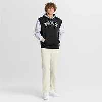 Men's Fanatics  Black/White Brooklyn Nets Half Court Shot Clock Fastbreak Hoodie