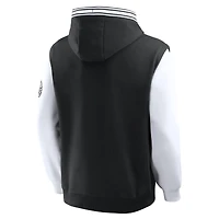 Sweat à capuche Fanatics noir/blanc Brooklyn Nets Half Court Shot Clock Fastbreak pour homme