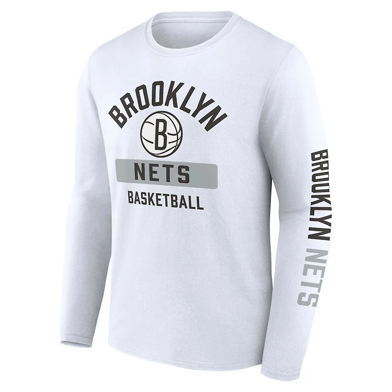 Fanatics pour hommes, noir/blanc, Brooklyn Nets, ensemble de deux Just Net Combo