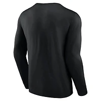 Men's Fanatics Black Brooklyn Nets Baseline Long Sleeve T-Shirt