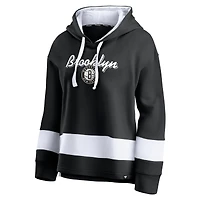 Men's Fanatics Black Brooklyn Nets Block Party Major Play - Pullover Hoodie