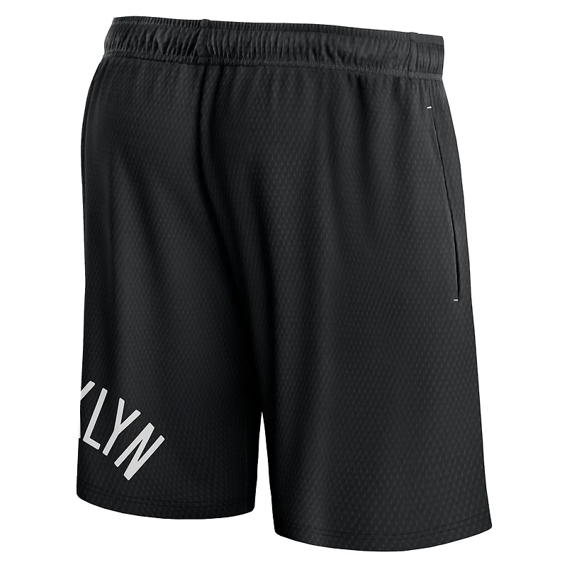 Men's Fanatics Black Brooklyn Nets Clincher - Shorts