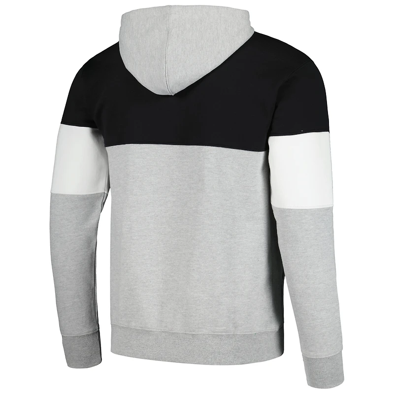 Sweat à capuche contrasté noir Brooklyn Nets Fanatics pour hommes