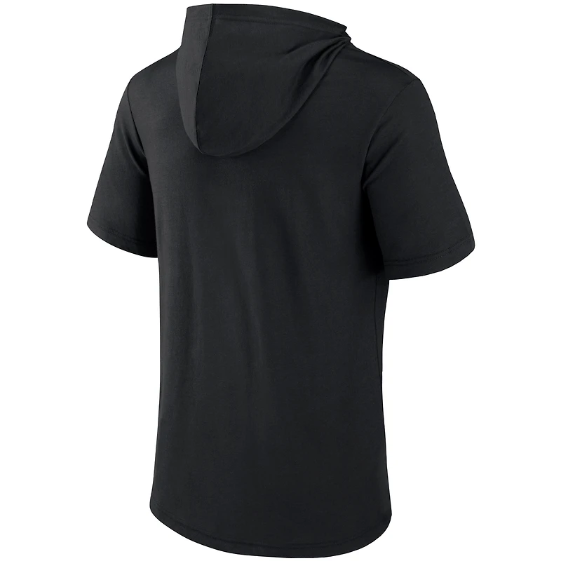 Men's Fanatics Black Brooklyn Nets Guard The Rim Hoodie T-Shirt