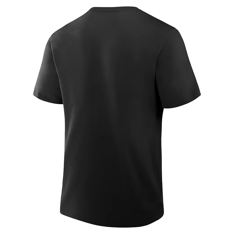T-shirt noir Fanatics pour homme, ville natale des Brooklyn Nets