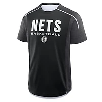 Men's Fanatics Black Brooklyn Nets Inbound Pass Play Practice T-Shirt