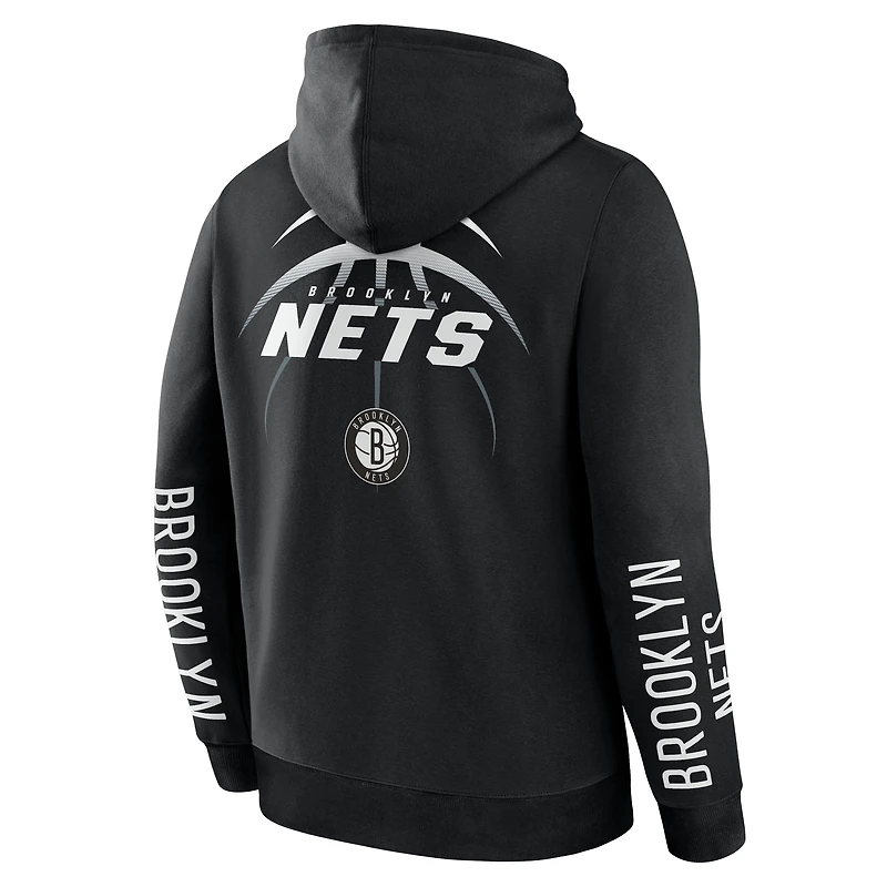 Sweat à capuche noir fanatiques pour hommes Brooklyn Nets Legacy Guard