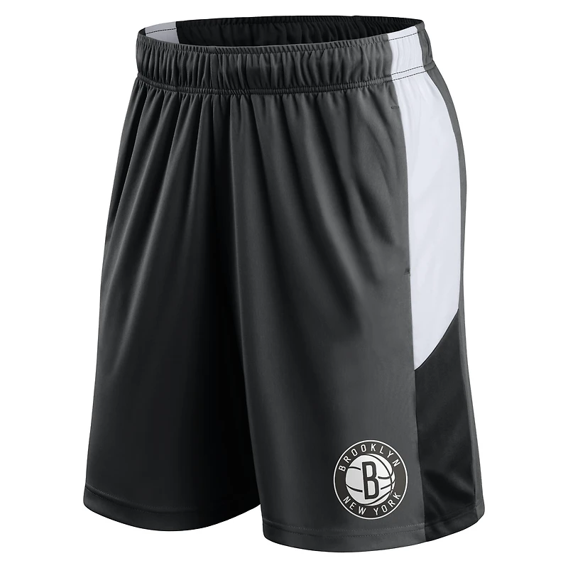 Men's Fanatics  Black Brooklyn Nets Practice Performance Shorts
