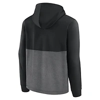 Sweat à capuche tri-mélange réussi Brooklyn Nets Fanatics pour hommes noir