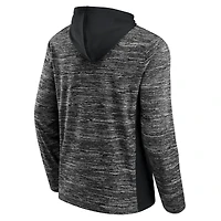 Men's Fanatics Charcoal Brooklyn Nets Instant Replay Colorblock - Pullover Hoodie