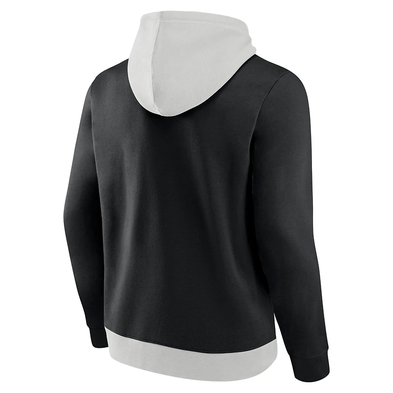 Men's Fanatics White/Black Brooklyn Nets Primary Arctic Pullover Hoodie