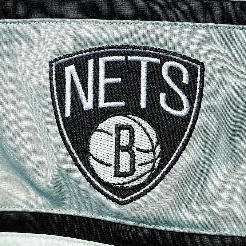 Men's G-III Sports by Carl Banks Black Brooklyn Nets Power Pitcher Full-Zip Track Jacket