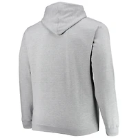 Sweat à capuche gris chiné Brooklyn Nets Big & Tall Heart Soul pour homme