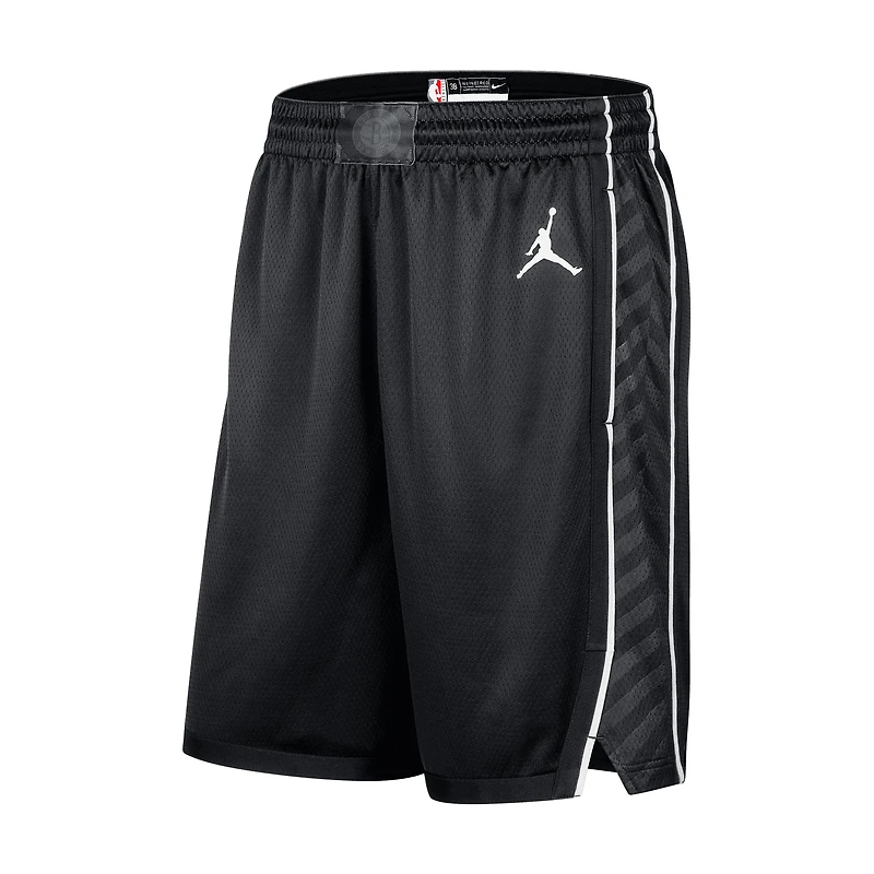 Jordan Brand Short Brooklyn Nets 2022/2023 Statement Edition Swingman Performance pour homme Noir