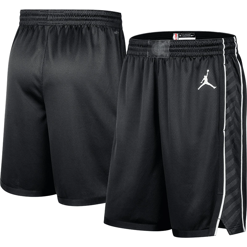 Jordan Brand Short Brooklyn Nets 2022/2023 Statement Edition Swingman Performance pour homme Noir