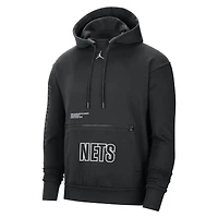 Sweat à capuche Jordan Brand Brooklyn Nets Courtside Statement Edition pour homme noir