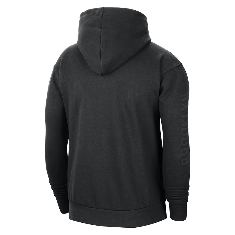 Sweat à capuche Jordan Brand Brooklyn Nets Courtside Statement Edition pour homme noir