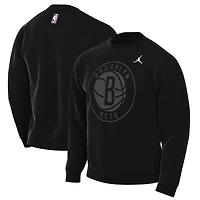 Men's Jordan Brand Black Brooklyn Nets Statement Edition Sweatshirt
