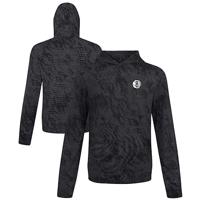 Sweat à capuche plateforme noir pour homme Levelwear des Brooklyn Nets