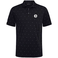 Polo Vision noir des Brooklyn Nets pour homme Levelwear