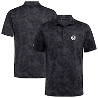 Men's Levelwear Black Brooklyn Nets Whisper Polo