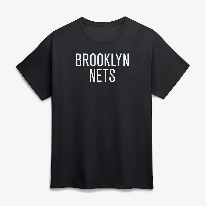 T-shirt noir de sport pour homme avec logo Brooklyn Nets