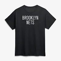 T-shirt noir de sport pour homme avec logo Brooklyn Nets