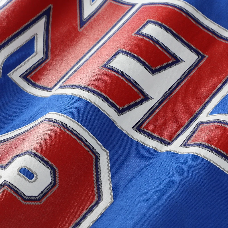 T-shirt Mitchell & Ness Drazen Petrovic Royal Brooklyn Nets Hardwood Classics pour homme, avec nom et numéro du joueur
