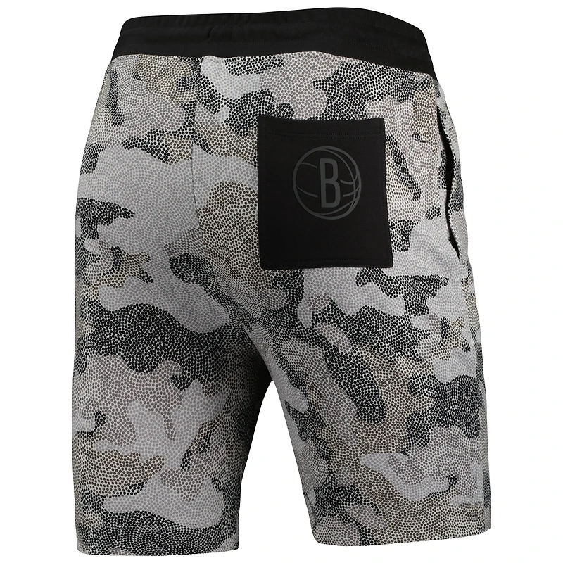 Men's NBA x Hugo Boss Brooklyn Nets Black Slam Camo Shorts