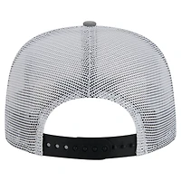 Casquette de golf à visière snapback noire/grise New Era pour homme, Brooklyn Nets