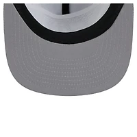Casquette de golf à visière snapback noire/grise New Era pour homme, Brooklyn Nets