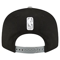 Men's New Era Black/Gray Brooklyn Nets Two-Tone 9FIFTY Snapback Hat