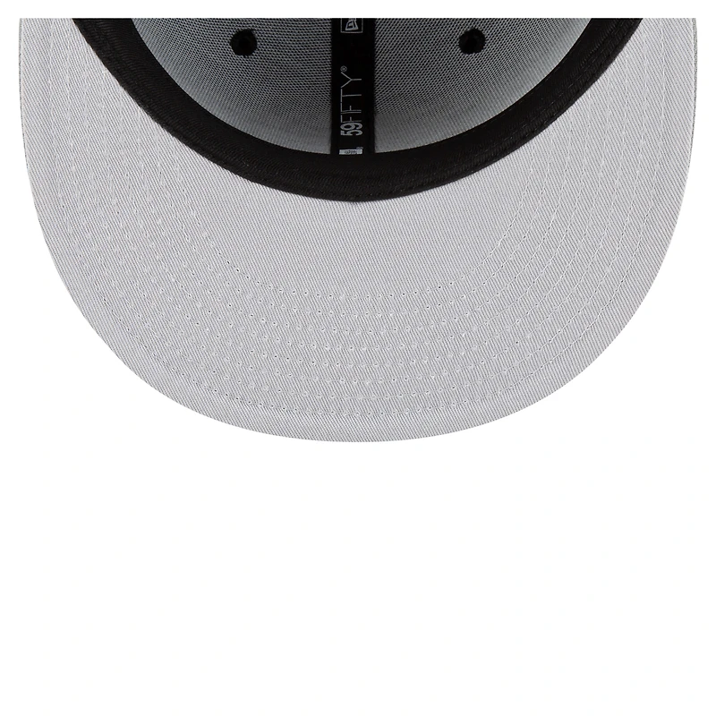 Men's New Era Black/White Brooklyn Nets 2-Tone 59FIFTY Fitted Hat
