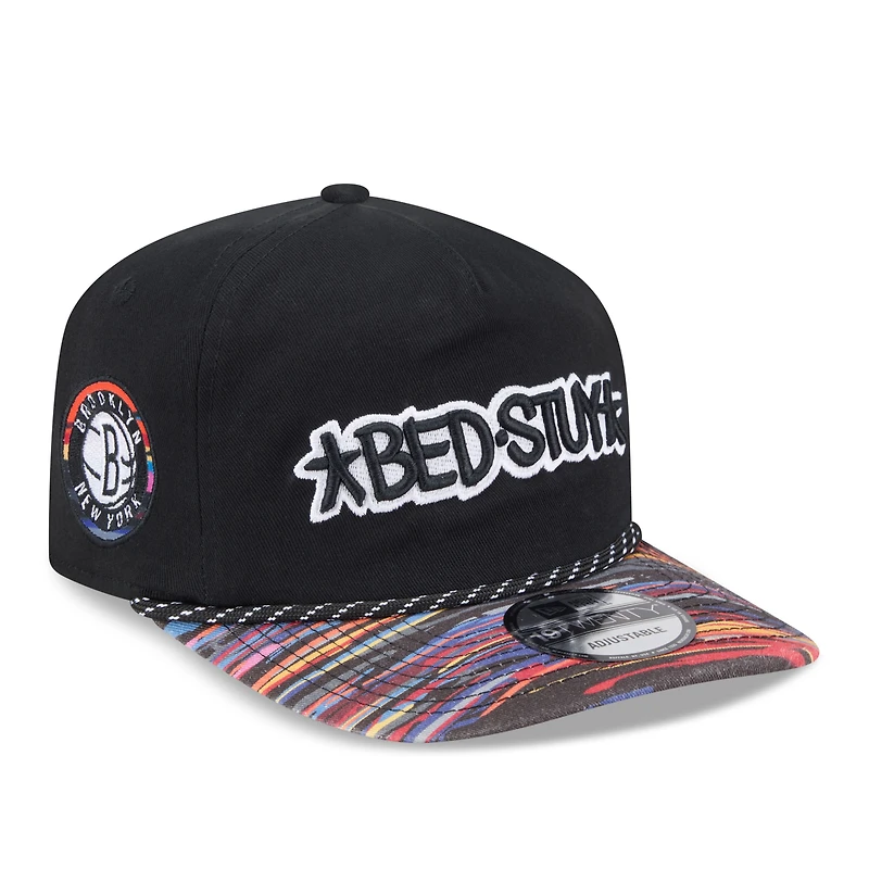 Men's New Era Black Brooklyn Nets 2025/26 City Edition 19TWENTY Adjustable Hat