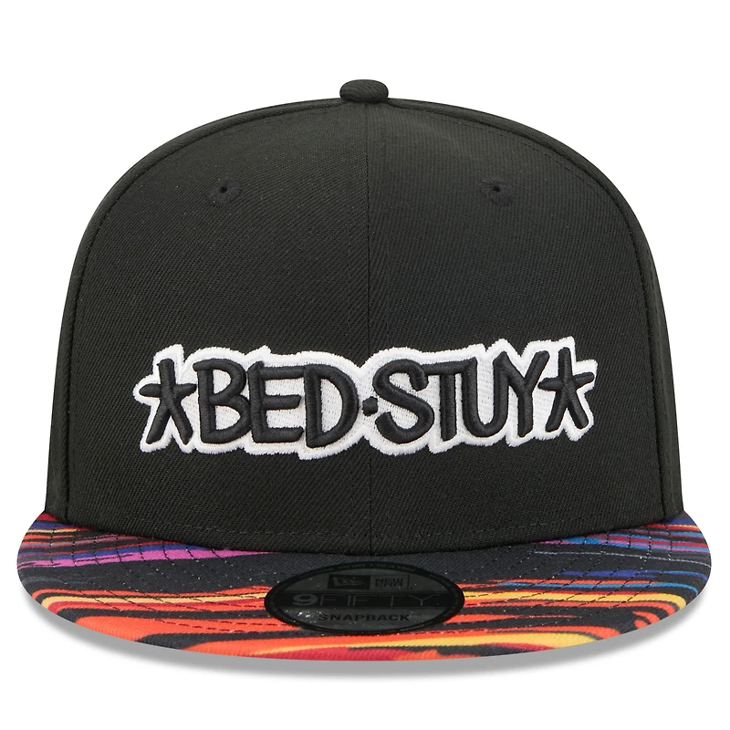 Men's New Era Black Brooklyn Nets 2025/26 City Edition 9FIFTY Snapback Hat