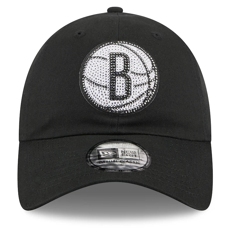Casquette New Era noire pour homme Brooklyn Nets, édition spéciale draft NBA 2026, style classique décontracté et ajustable