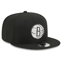 Men's New Era Black Brooklyn Nets 2026 NBA Draft Crystal 9FIFTY Snapback Hat