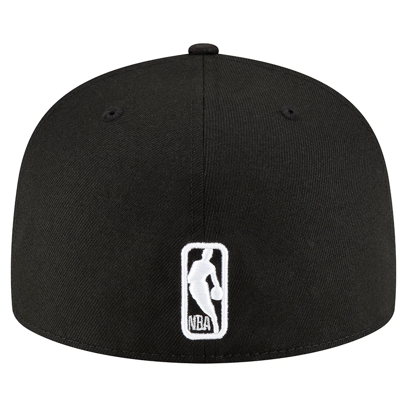 Men's New Era Black Brooklyn Nets 59FIFTY Fitted Hat