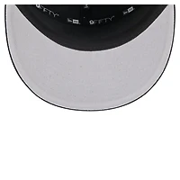 Casquette New Era noire à panneau fendu 9FIFTY pour homme, style aventure, Brooklyn Nets