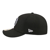 Men's New Era Black Brooklyn Nets Freedom Pre-Curved 59FIFTY Fitted Hat