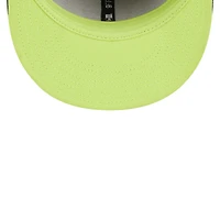 Men's New Era Black Brooklyn Nets Neon Pop 9FIFTY Snapback Hat