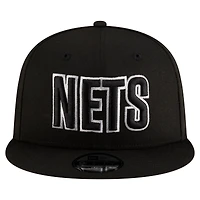 Casquette snapback Jersey Hook 9FIFTY noire Brooklyn Nets pour homme New Era