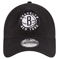 Casquette ajustable noire Brooklyn Nets Team 2.0 9TWENTY New Era pour hommes