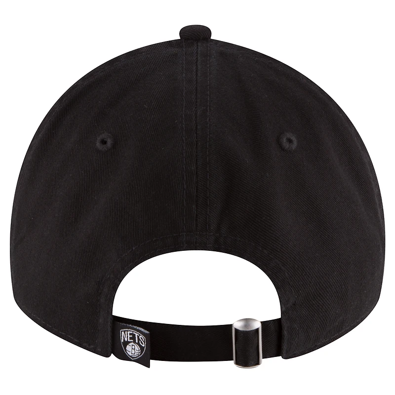 Casquette ajustable noire Brooklyn Nets Team 2.0 9TWENTY New Era pour hommes