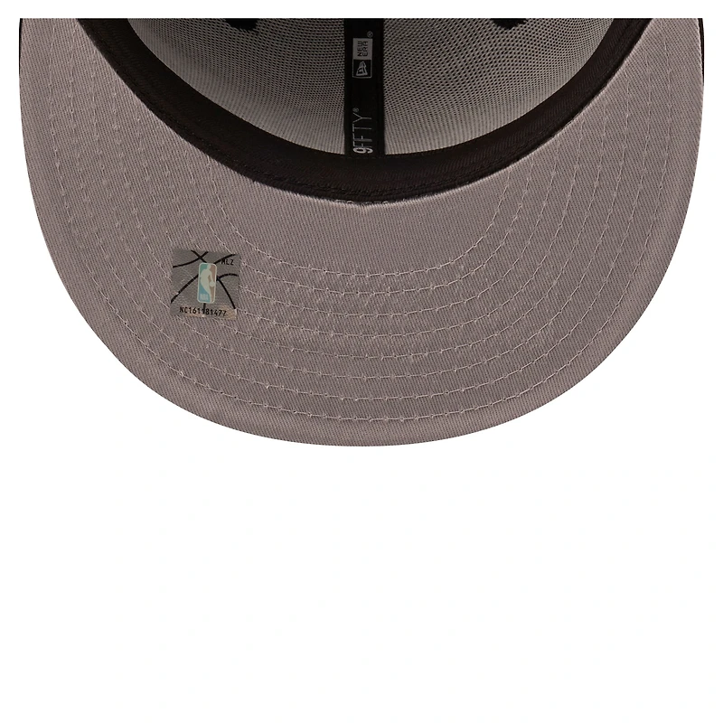 Men's New Era Black Brooklyn Nets Team 9FIFTY Snapback Hat