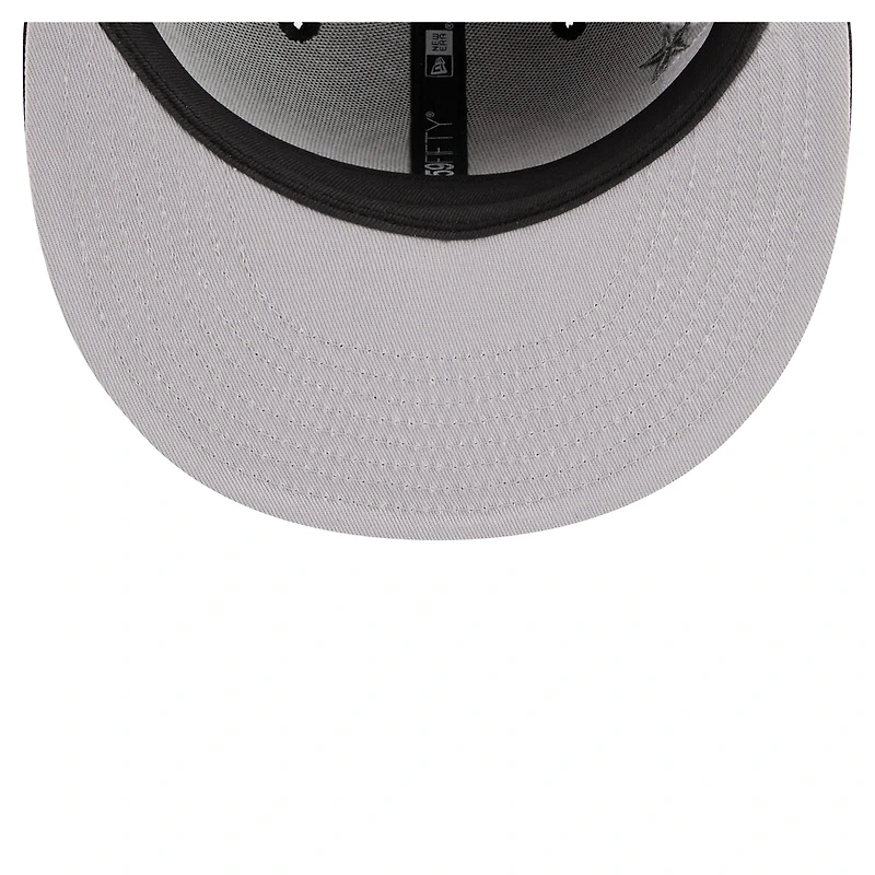 Casquette ajustée New Era 59FIFTY noire Brooklyn Nets Team Collage pour homme